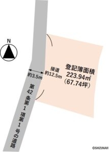 土地区画図です。