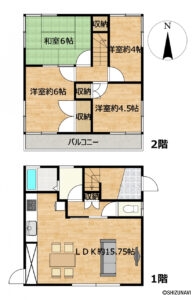 【リフォーム予定／間取り】収納箇所がしっかりとれている４LDK住宅です。