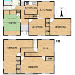【リフォーム予定／間取り】部屋それぞれが大きくゆとりのある４LDK住宅です。