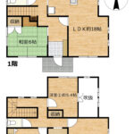 【間取り図】4SLDKの間取りです。2階にはウォークインクローゼットがあります。
