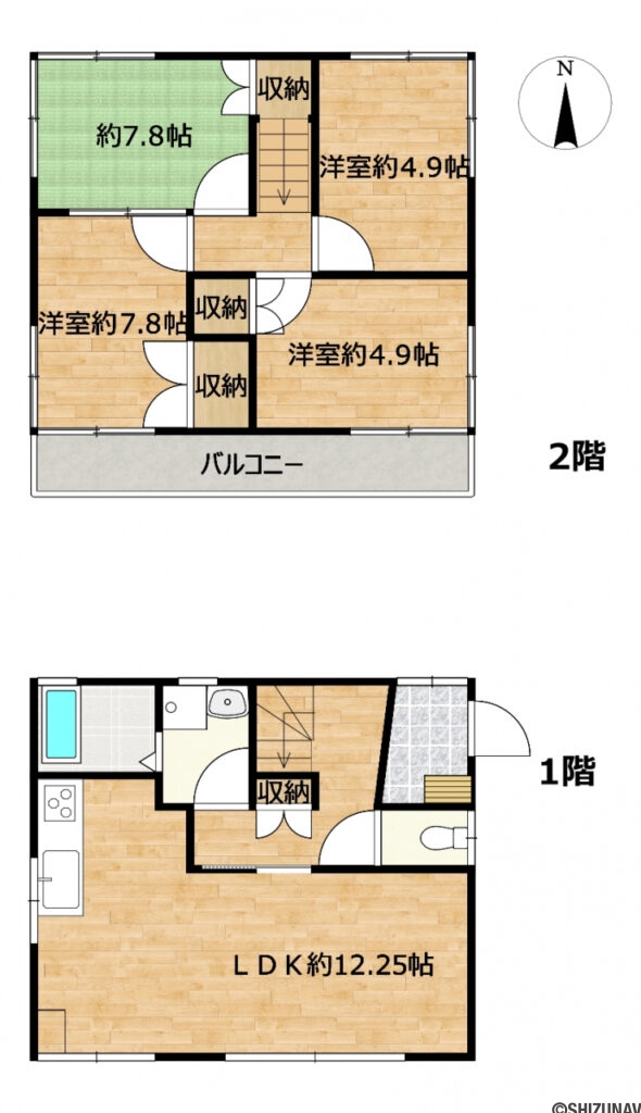 【リフォーム予定／間取り】収納箇所がしっかりとれている４LDK住宅です。