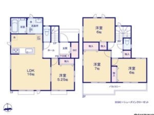 焼津市塩津3期　全3棟　2026年2月完成　新築一戸建ての物件画像