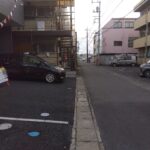 物件北側から撮影した前面道路の写真です。