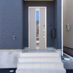 1号棟 玄関外側からの写真です。