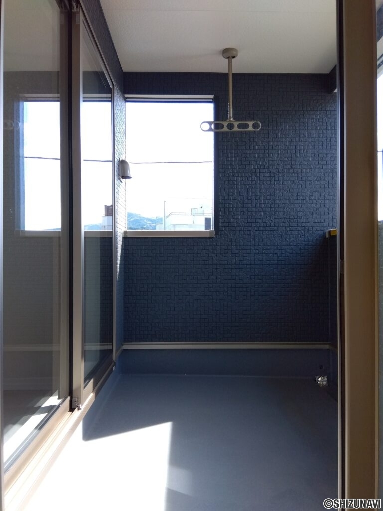 1号棟 2階バルコニーの写真です。