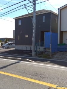 1号棟 物件西側からの写真です。