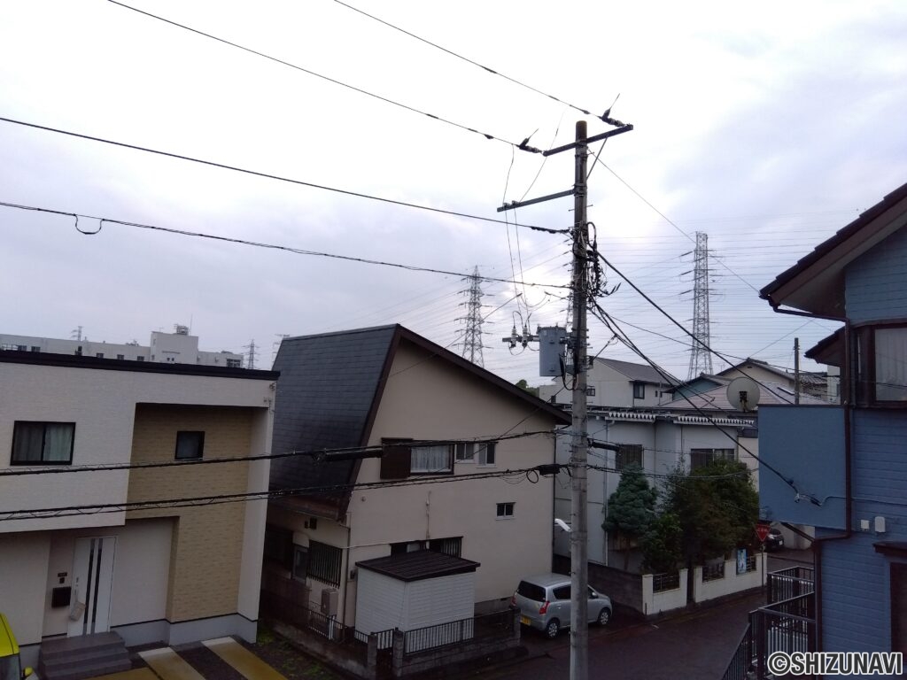 2階 バルコニーからの風景の写真です。