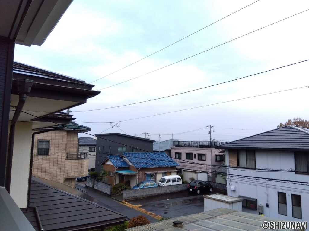 2階 バルコニーからの風景の写真です。