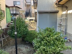 南側の庭部分です。