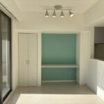 ダイニングの収納部分のお写真です。リモートワーク等におすすめです。