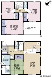 【2026.1月完成予定】富士市北松野第３【全１棟】1号棟の物件画像