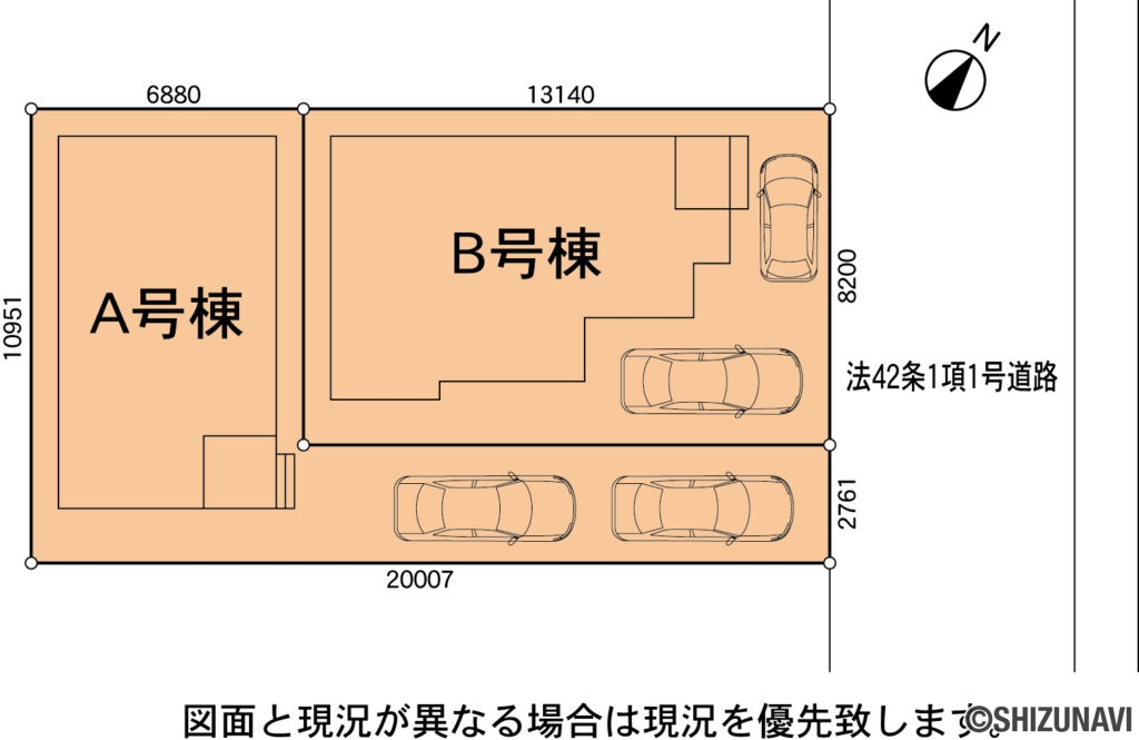 葵区竜南2期 区画図
