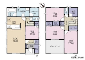 【2026年2月完成予定】浜松市中央区葵西　2棟　4LDKの物件画像