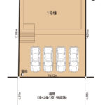 物件の全体区画図です。