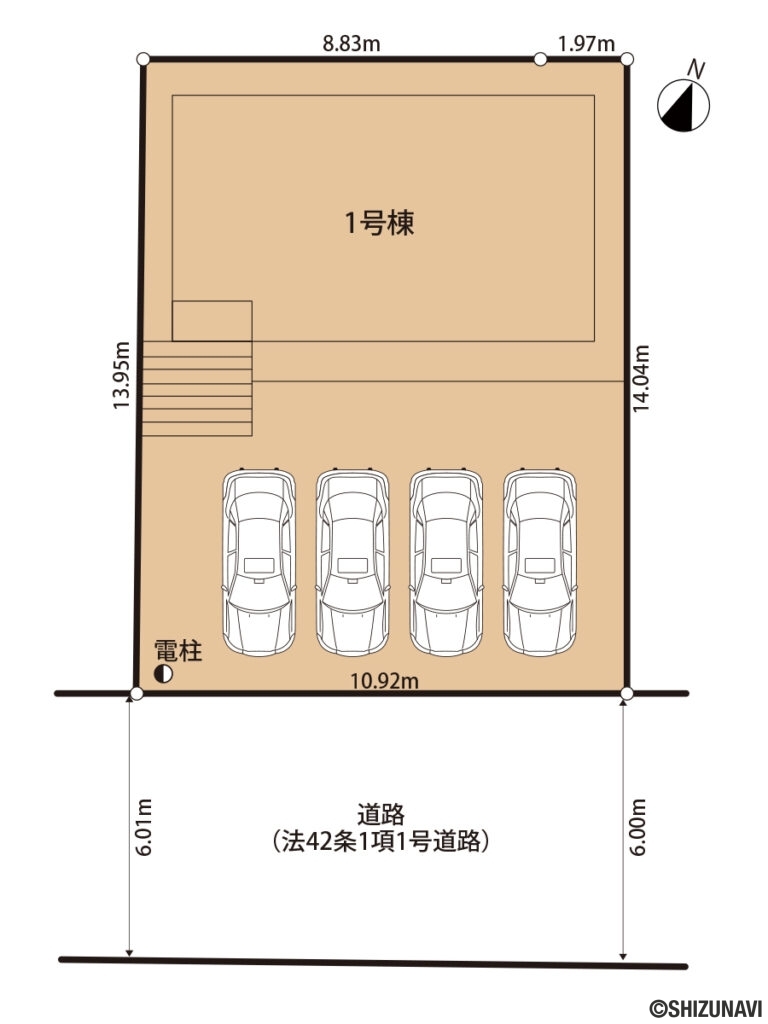 物件の全体区画図です。