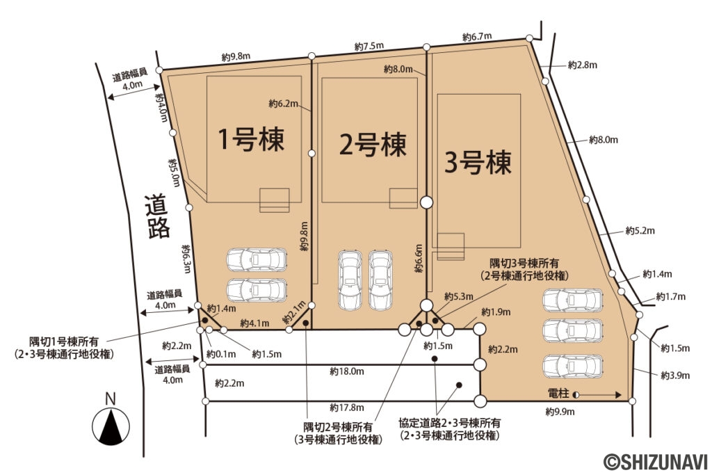 物件全体の区画図です。