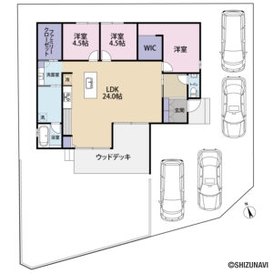 富士市中之郷　約９０坪　住宅用地（建築条件なし）の物件画像