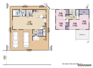 【2026.4完成予定】静岡市清水区南岡町2期　4LDK　新築一戸建て　の物件画像