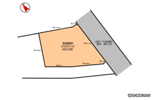 『売主物件』袋井市下山梨　売り土地（東区画）の物件画像