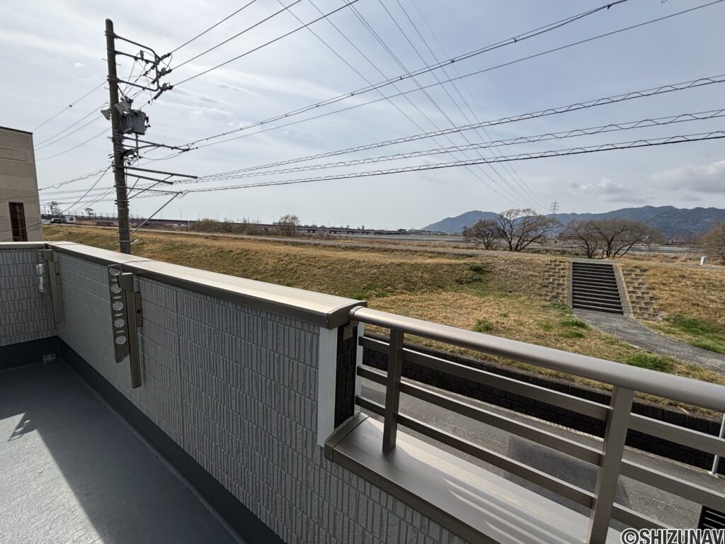 バルコニーからの景色です