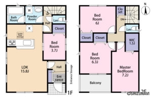 【2026年2月完成予定】浜松市浜名区引佐町金指　3棟　4LDKの物件画像