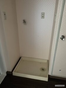 室内洗濯機置き場です。