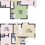 間取図　駿河区下川原2丁目　戸建て　中古住宅