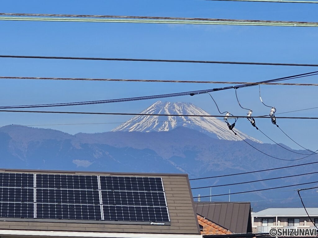 バルコニーからみえる富士山