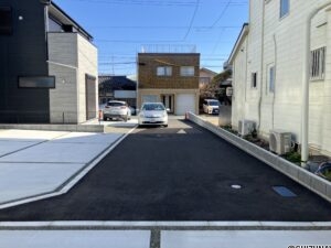 葵区田町　A号棟前面道路