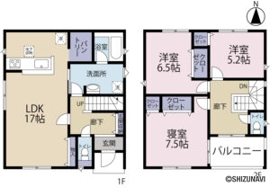 2号棟 物件間取り図です。