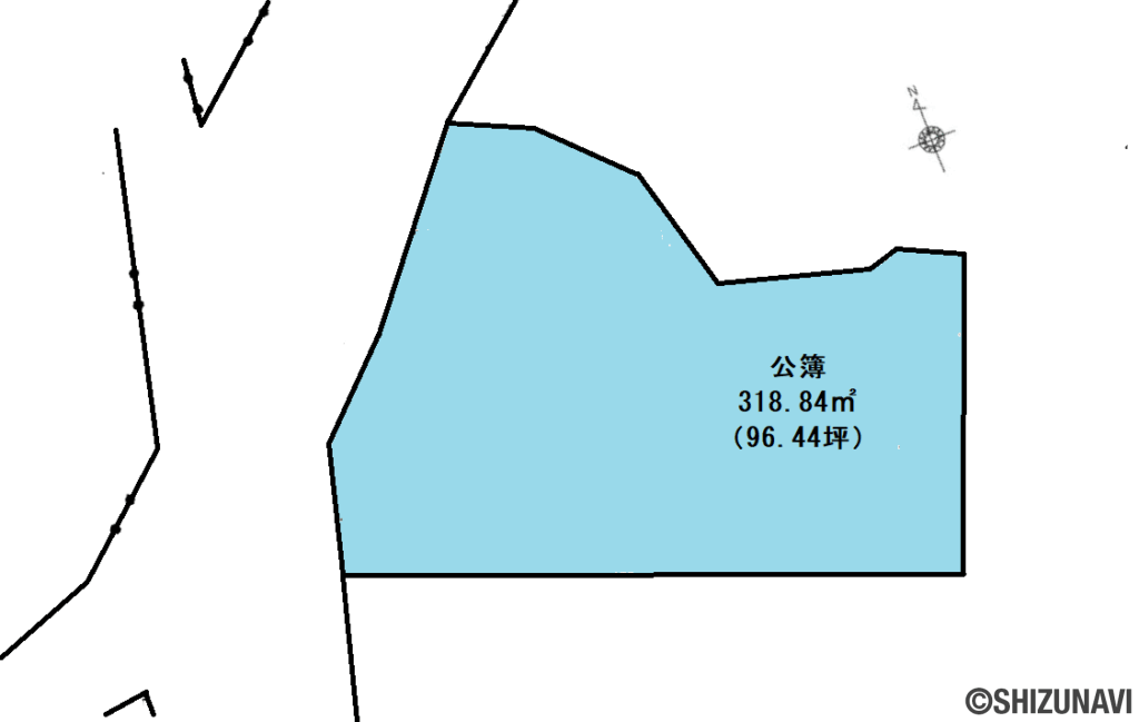 富士市今泉　土地　形状図