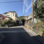 前面道路（東から撮影）　横砂東町　売土地