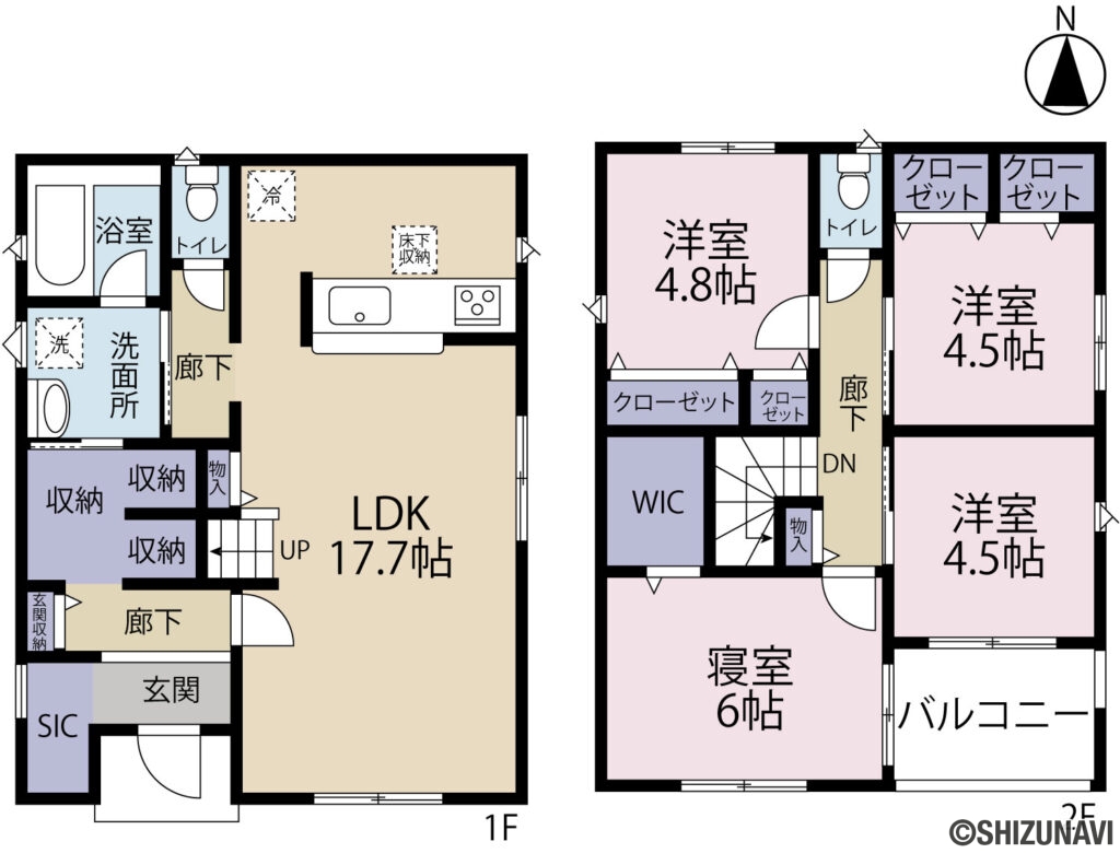 3号棟 物件間取り図です。