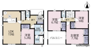 【2026年2月完成予定】磐田市森本　2棟　4LDKの物件画像