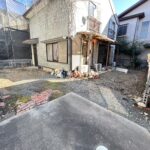 西角から撮影した土地全景です。