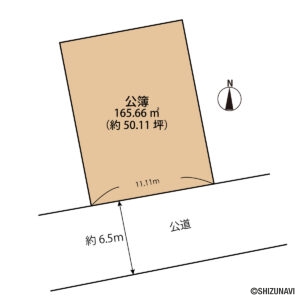 分譲地のため隣接地境界が明確な整形地です