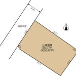 伊豆市本立野　中古住宅　土地形状図