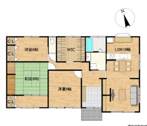 【リフォーム後間取り図（予定）】
