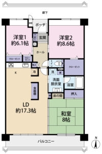 間取り図です。※現状と図面に相違がある場合は現状を優先します。