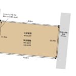 浜松市中央区中島4丁目　整形地　142坪超　両面道路　建築条件なしの画像