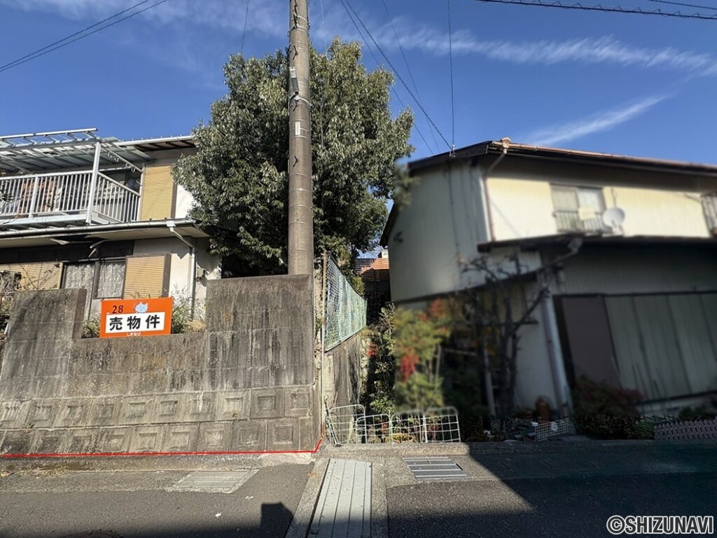 外観写真（東側）　横砂東町　売土地