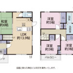沼津市大岡　4LDK　２階建て　中古住宅の画像