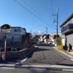 物件の外からは、富士山を眺めることができます。