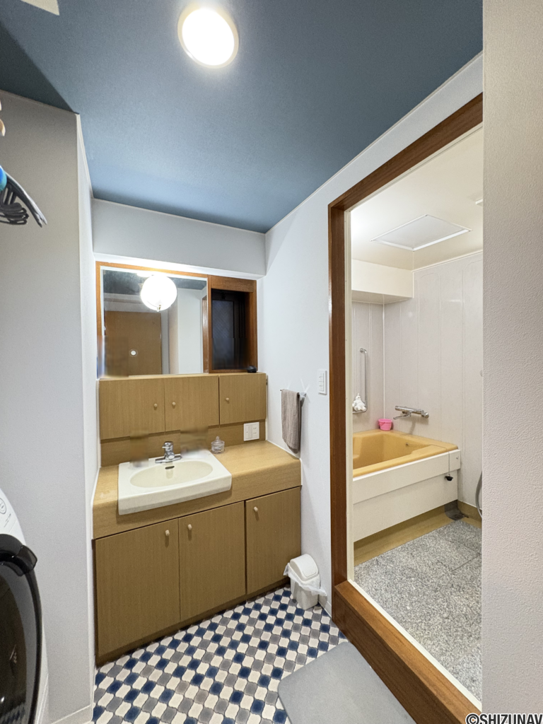 洗面所です。洗濯機を置くスペースもございます。