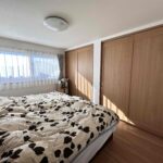 南西の寝室。大きなベッドを置いてもスペースのゆとりがございます。