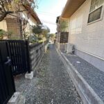 南側に歩行者用の通路もあります。