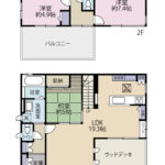 ウッドデッキやバルコニーに奥行きがあり有効活用できます