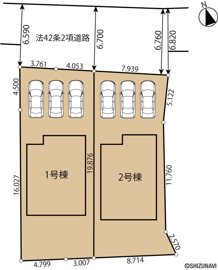 物件全体区画図です。