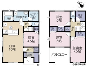 【2026年1月完成予定】浜松市中央区葵西5丁目　2棟　4LDKの物件画像