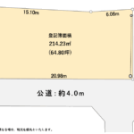 土地形状図　横砂東町　売土地